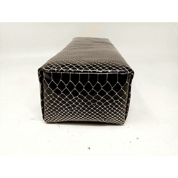 Snake Print Pillow/Headrest, Size 11.5" x 3.5" x 3" - Black/Gold - Picture 1 of 4
